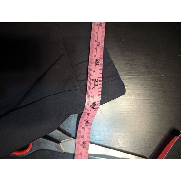 Lane Bryant Wide Leg On The Go Mid Rise Draped Trouser Pants Black Size … - Picture 10 of 12